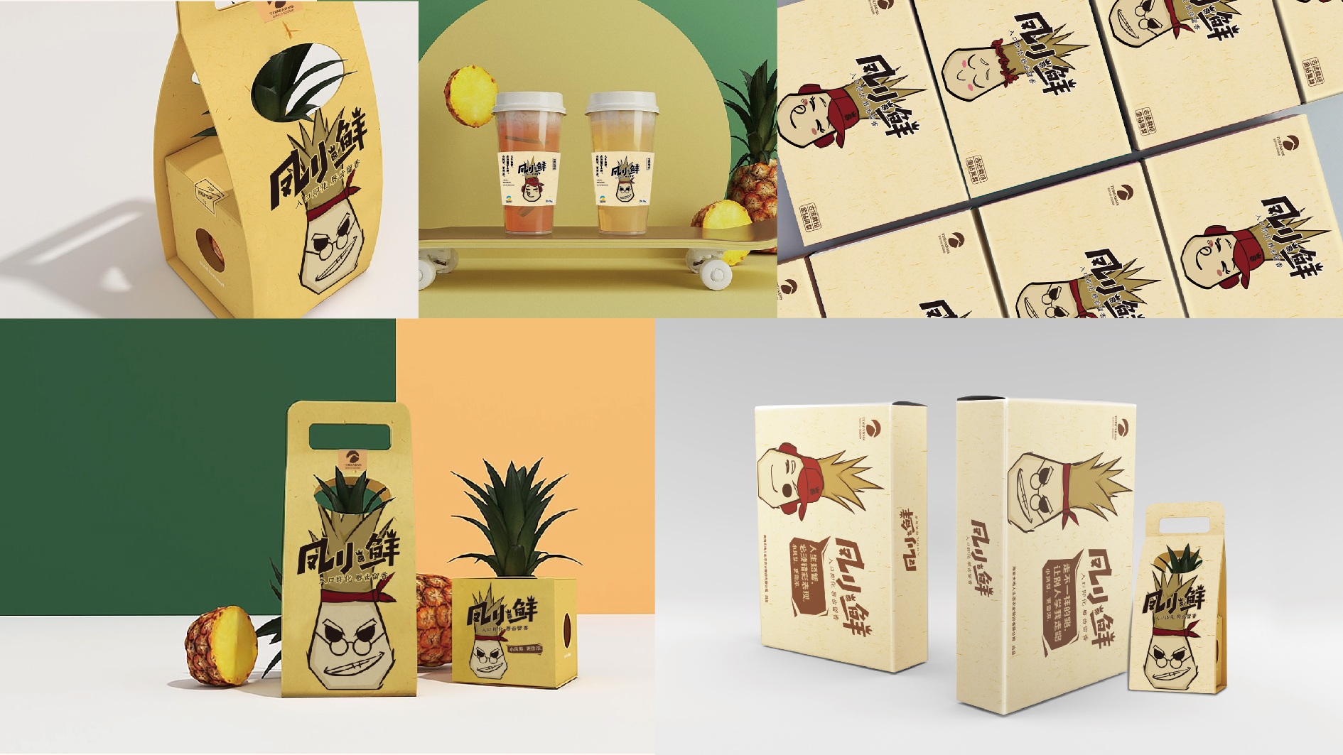 宜春凤小鲜凤梨品牌形象设计